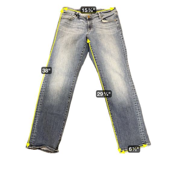 Ann Taylor LOFT Women's Straight Jeans Denim Blue Medium Wash Size W28 - Picture 2 of 14